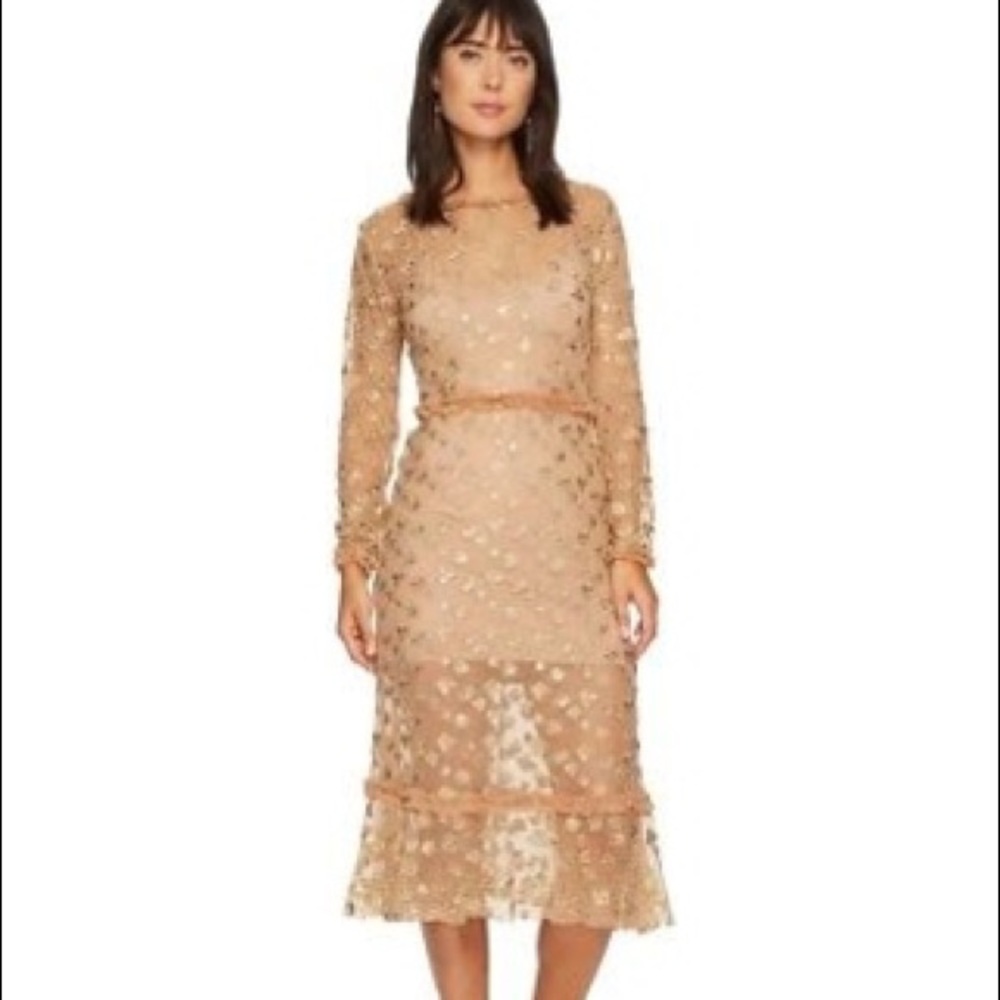 NWT For Love & Lemons Golden Garden Dress XS